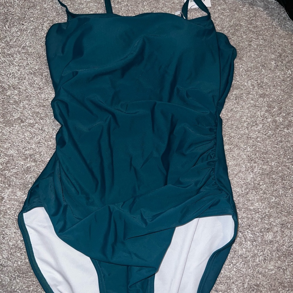 Eomenie Teal One-Piece Swimsuit